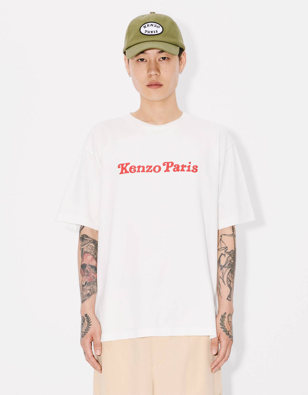 Kenzo Verdy Market Genderless Oversized Off-White T-Shirt - 3