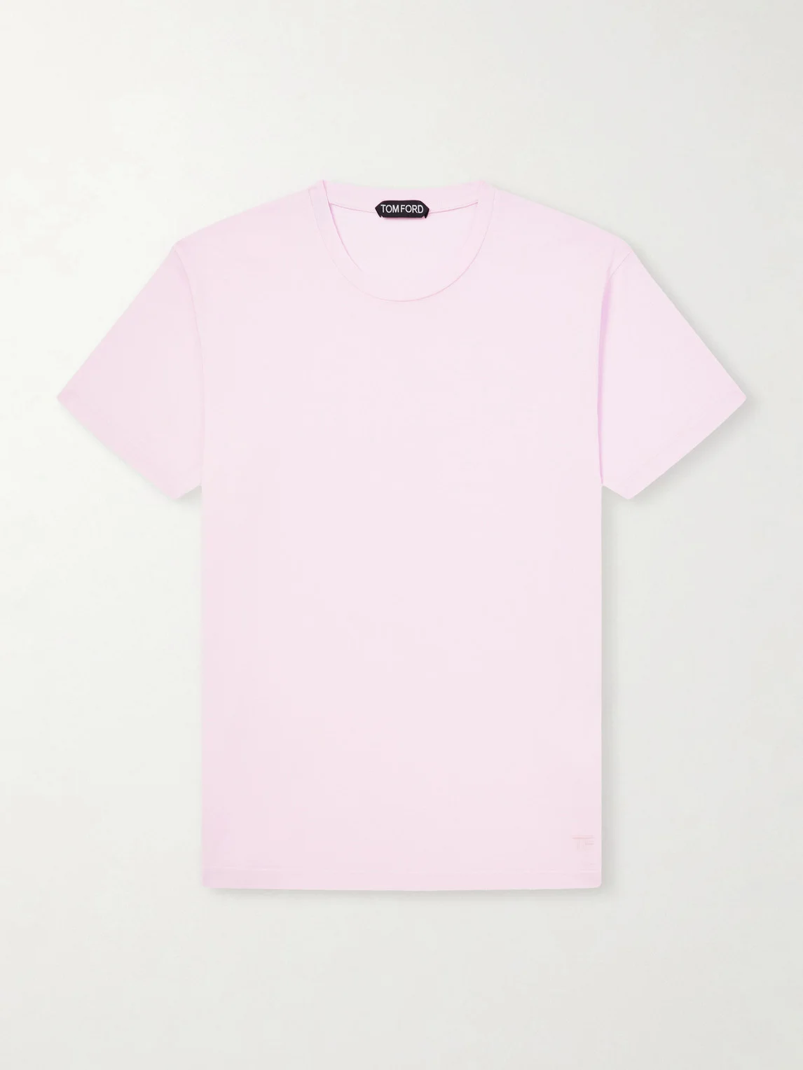 Slim-Fit Logo-Embroidered Cotton and Silk-Blend Jersey T-Shirt - 1