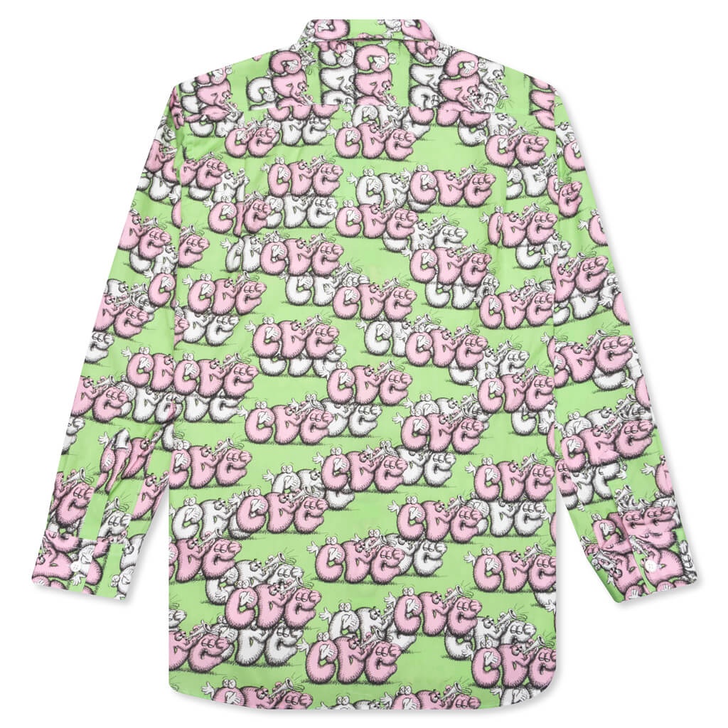 COMME DES GARCONS SHIRT X KAWS CLASSIC SHIRT - PRINT G - 2