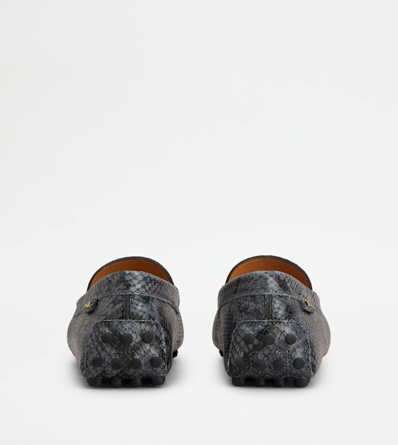 Tod's GOMMINO LOAFERS IN LEATHER - GREY, BLUE outlook