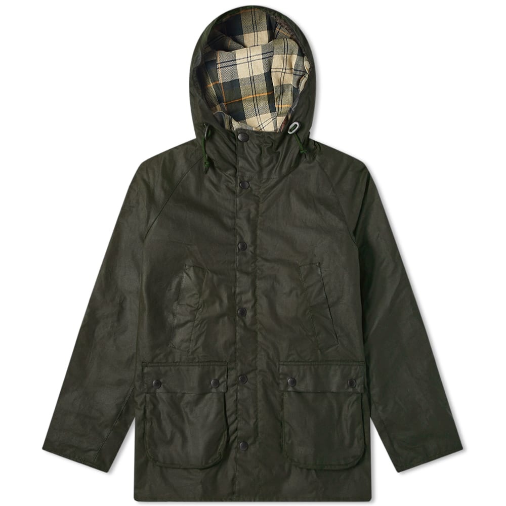 Barbour SL Bedale Hooded Wax Jacket - White Label - 1