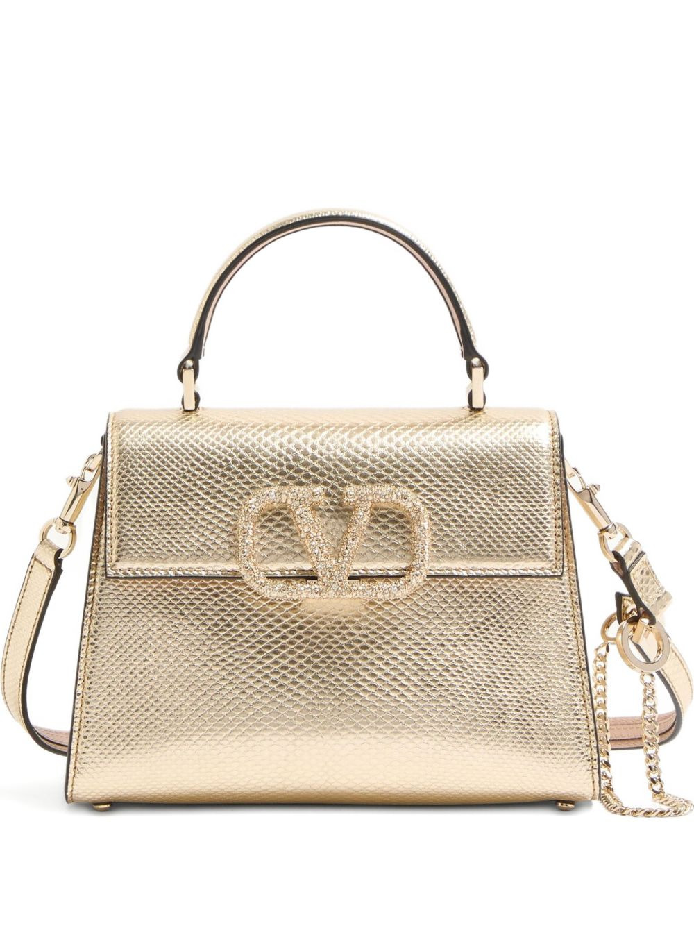 mini VSling metallic tote bag - 1