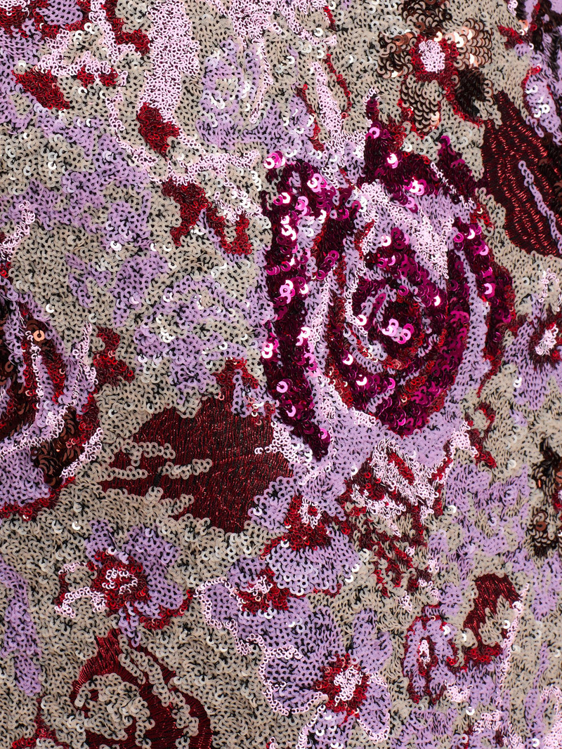 Women's Allegra Floral Sequined Minidress - Pink Multi 7