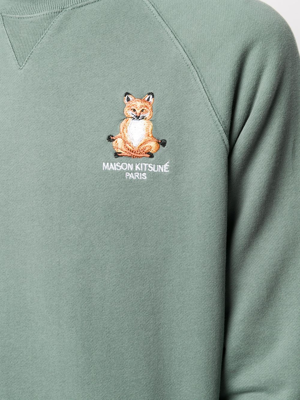 yoga fox embroidered sweatshirt - 6