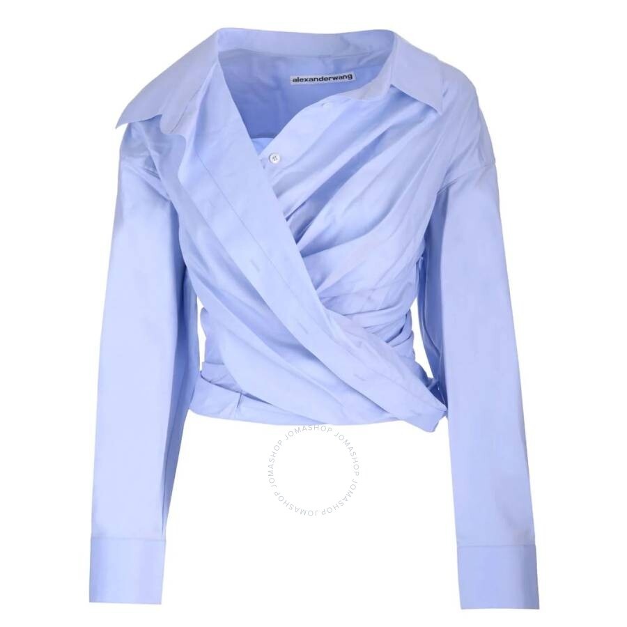 Alexander Wang Wrap Cotton Long-Sleeved Shirt - 1