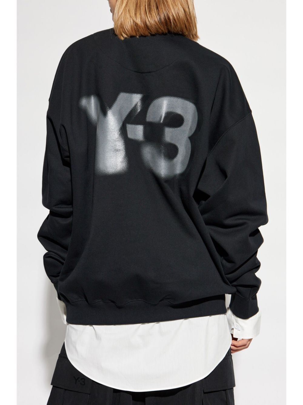 logo-printed crew neck sweatshirt - 4