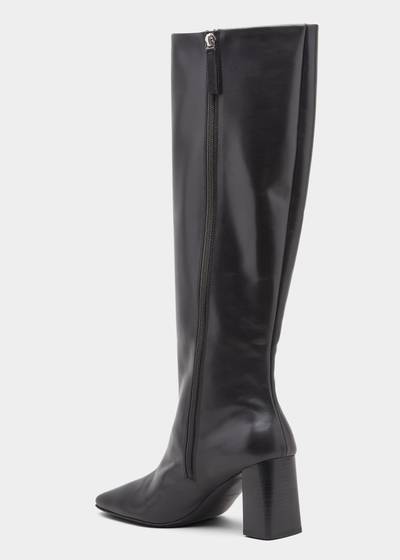The Row Calfskin Square-Toe Knee Boots outlook