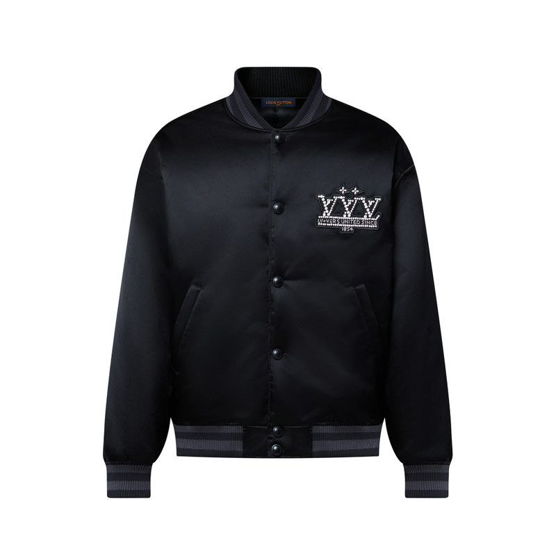 Embellished Nylon Baseball Blouson 1