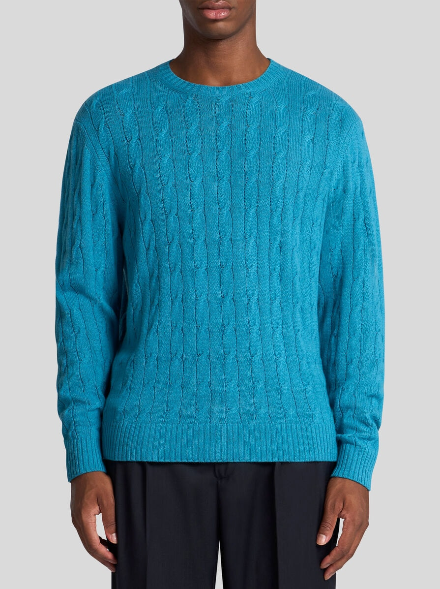 CABLE-KNIT CASHMERE SWEATER - 2