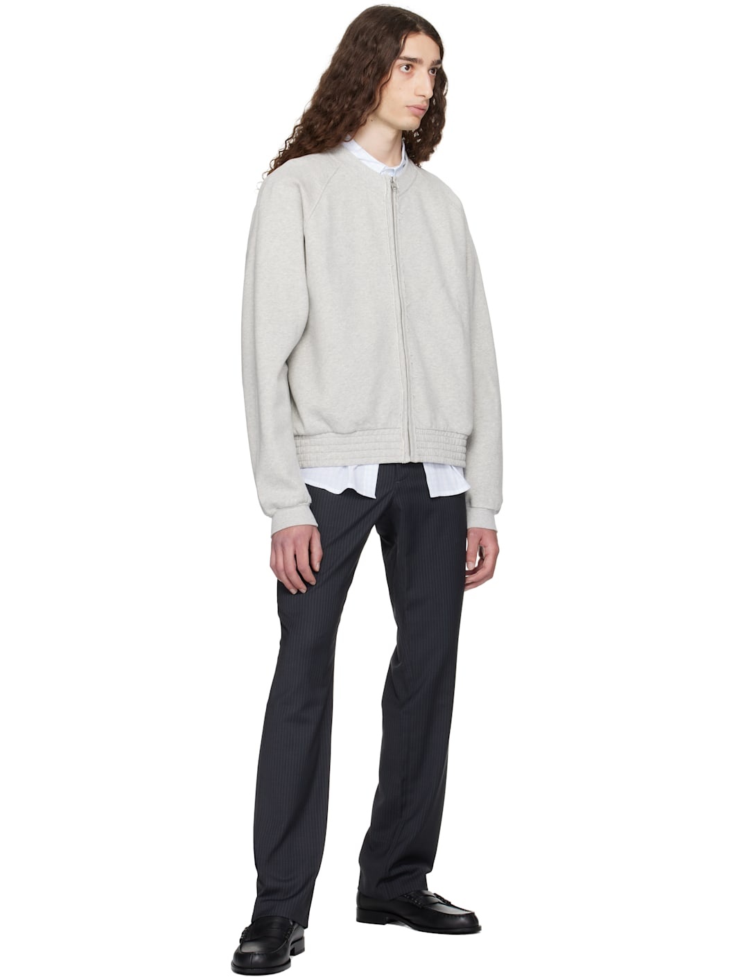 Gray Nila Raglan Sleeve Jacket - 4