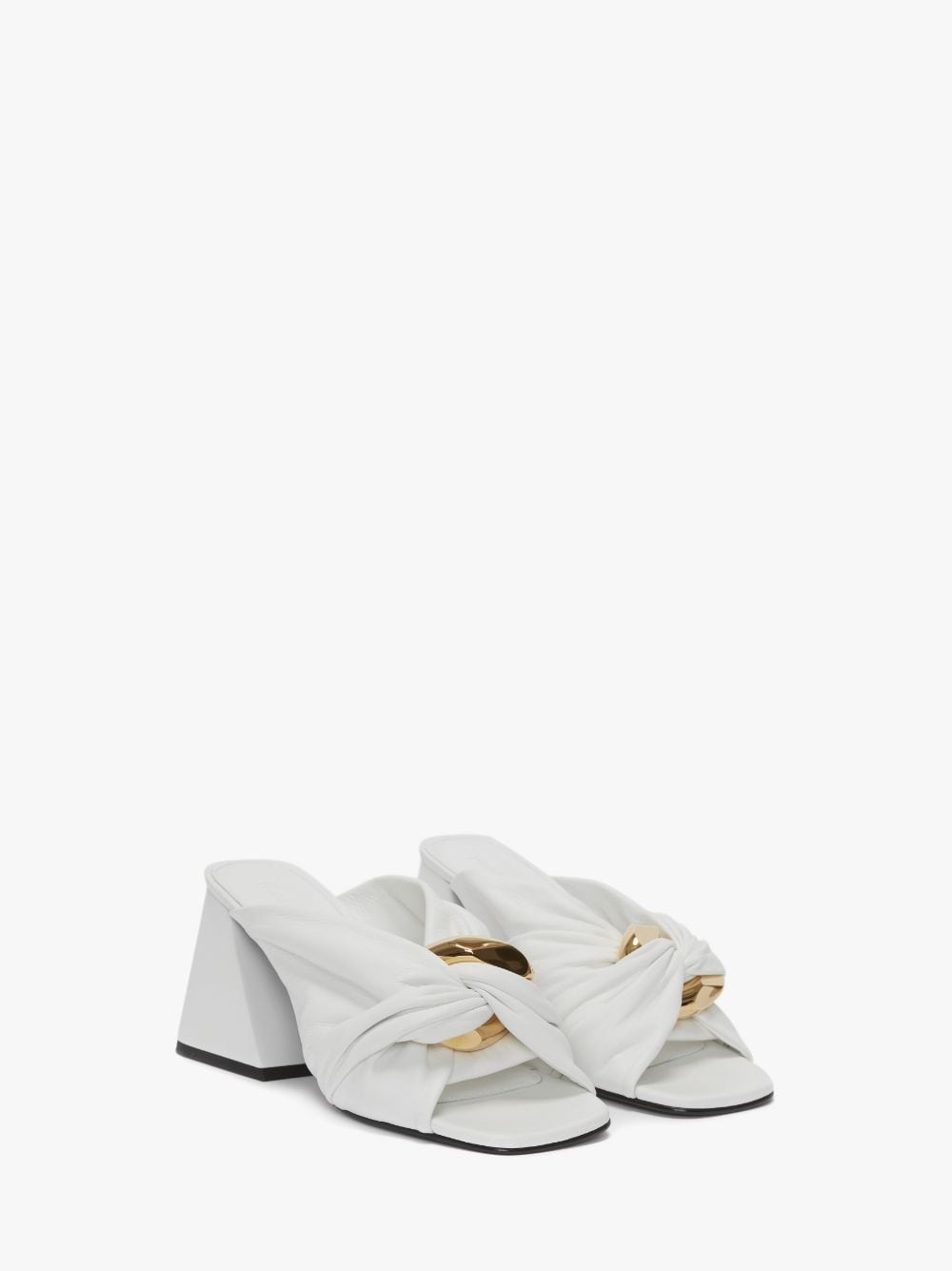 Chain Twist leather mules - 2
