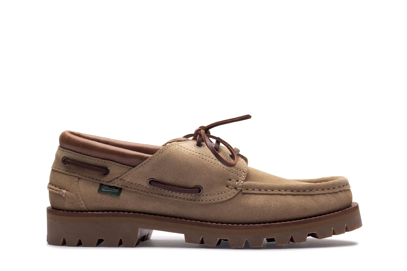 Briac Beige Velvet - Rubber Sole - 1