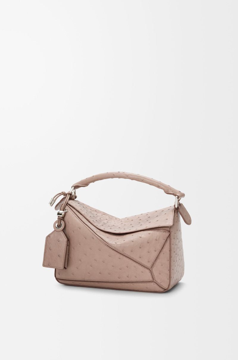 Small Featherlight Puzzle bag in ostrich 1
