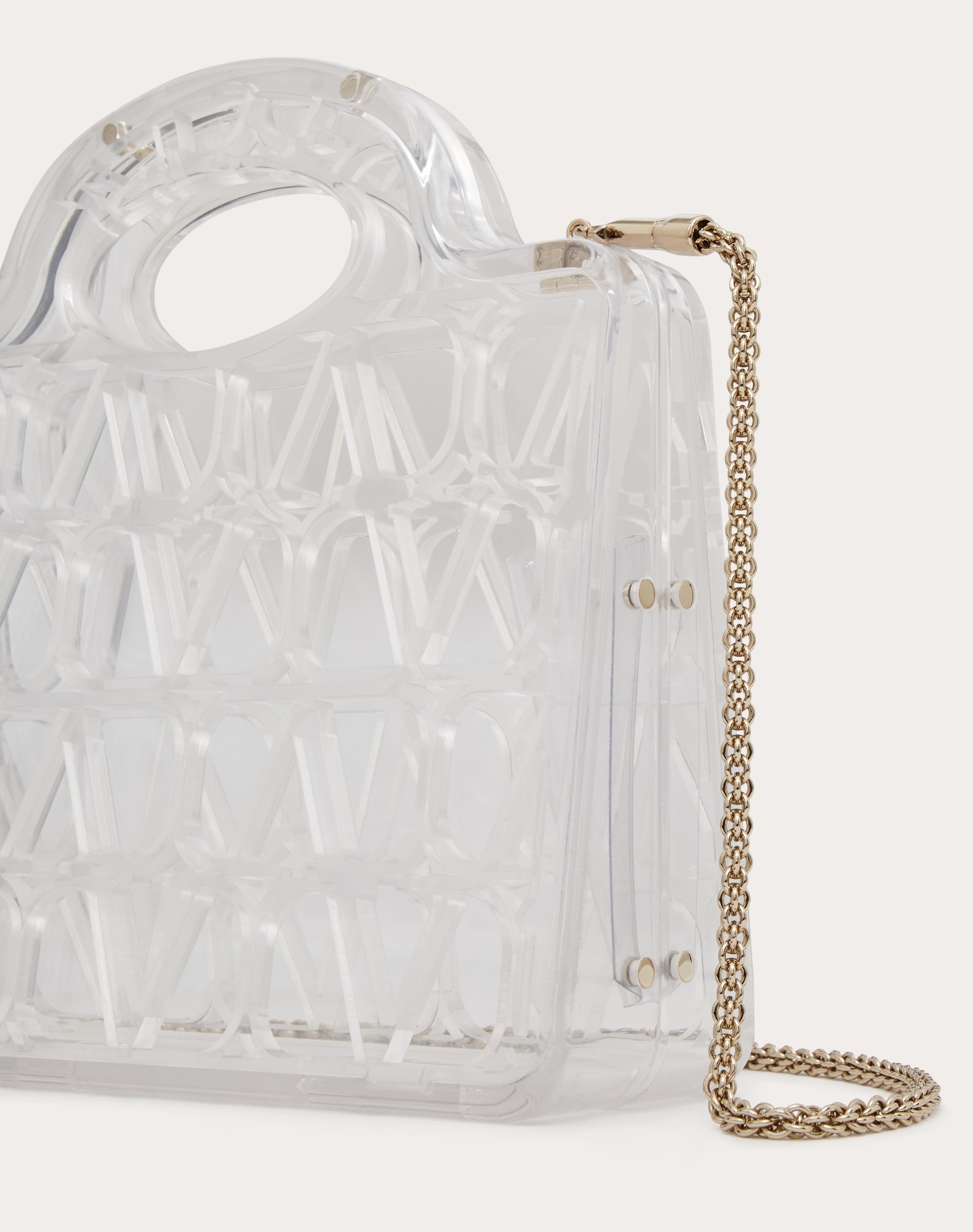 LE TROISEME MINI SHOPPING BAG IN PLEXI TOILE ICONOGRAPHE - 4