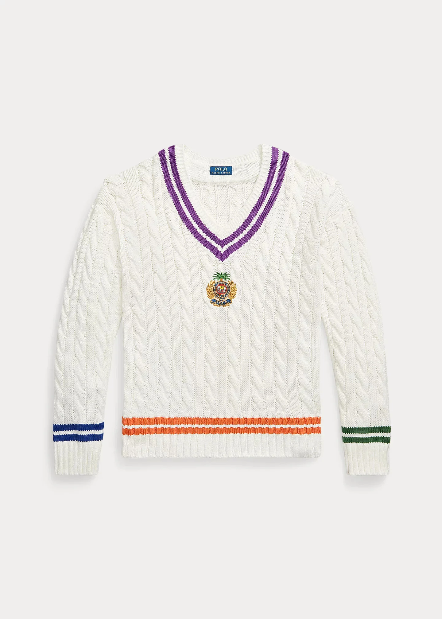 Embroidered Cotton-Linen Cricket Sweater - 1