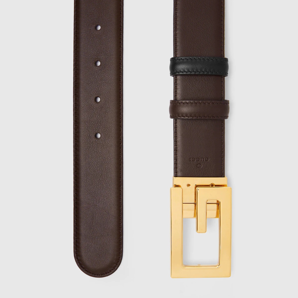 Reversible belt with Square G buckle - 4