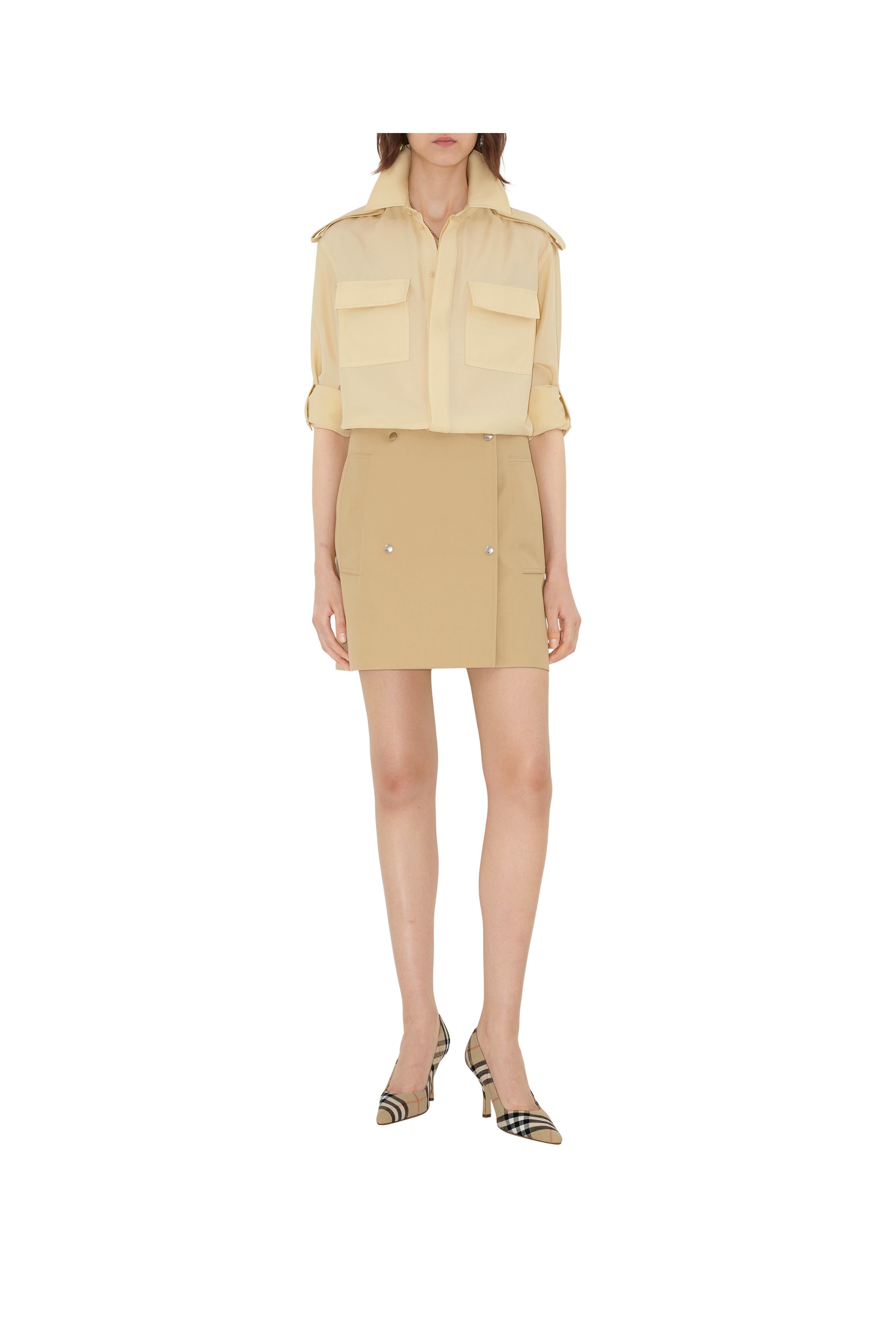burberry Check Linen Blend Dame Pumps in Sand at Nordstrom - 7