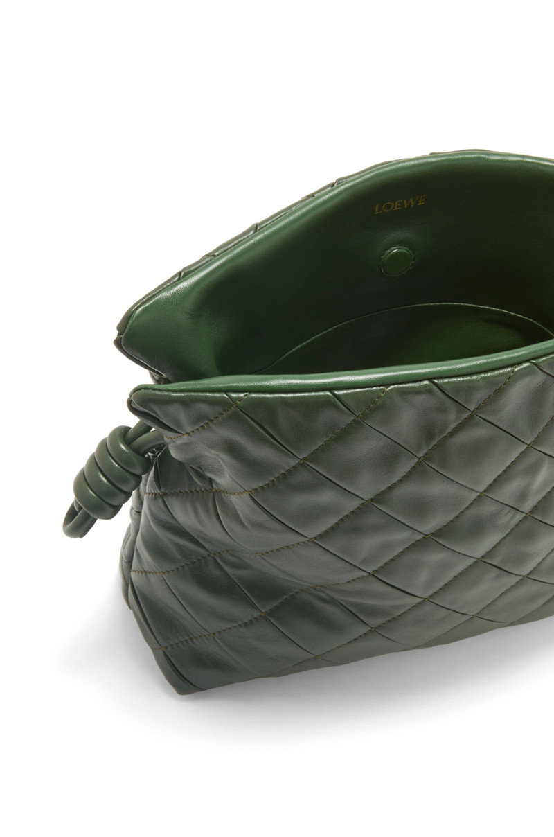 Flamenco clutch in pleated nappa lambskin 7