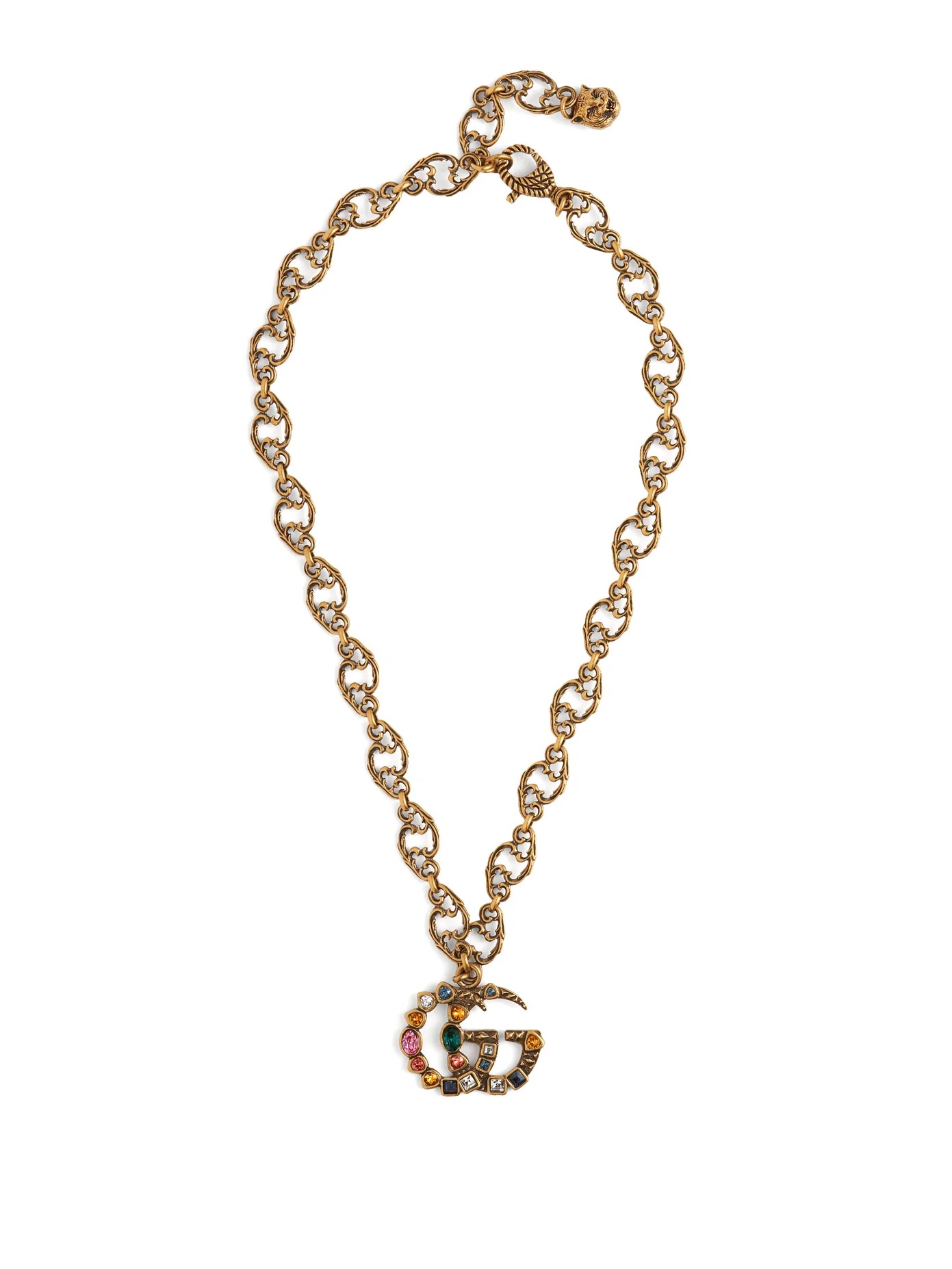 GG crystal-embellished pendant - 3