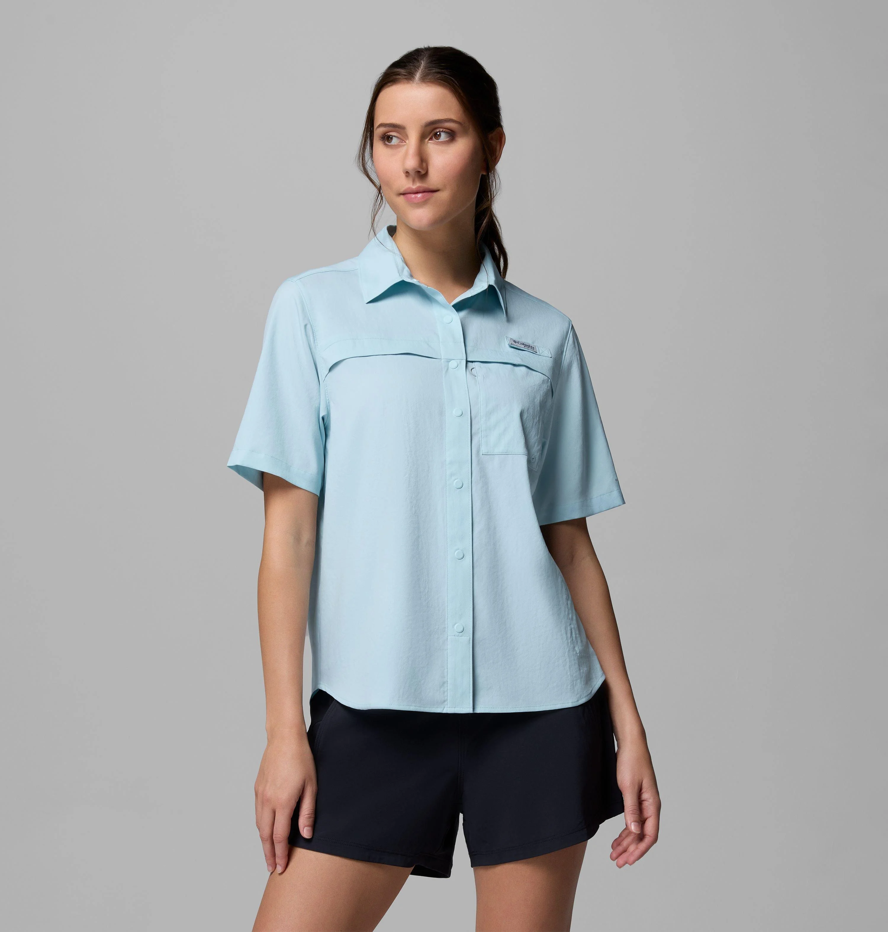 Women's PFG Castback Woven Short Sleeve Shirt - 1