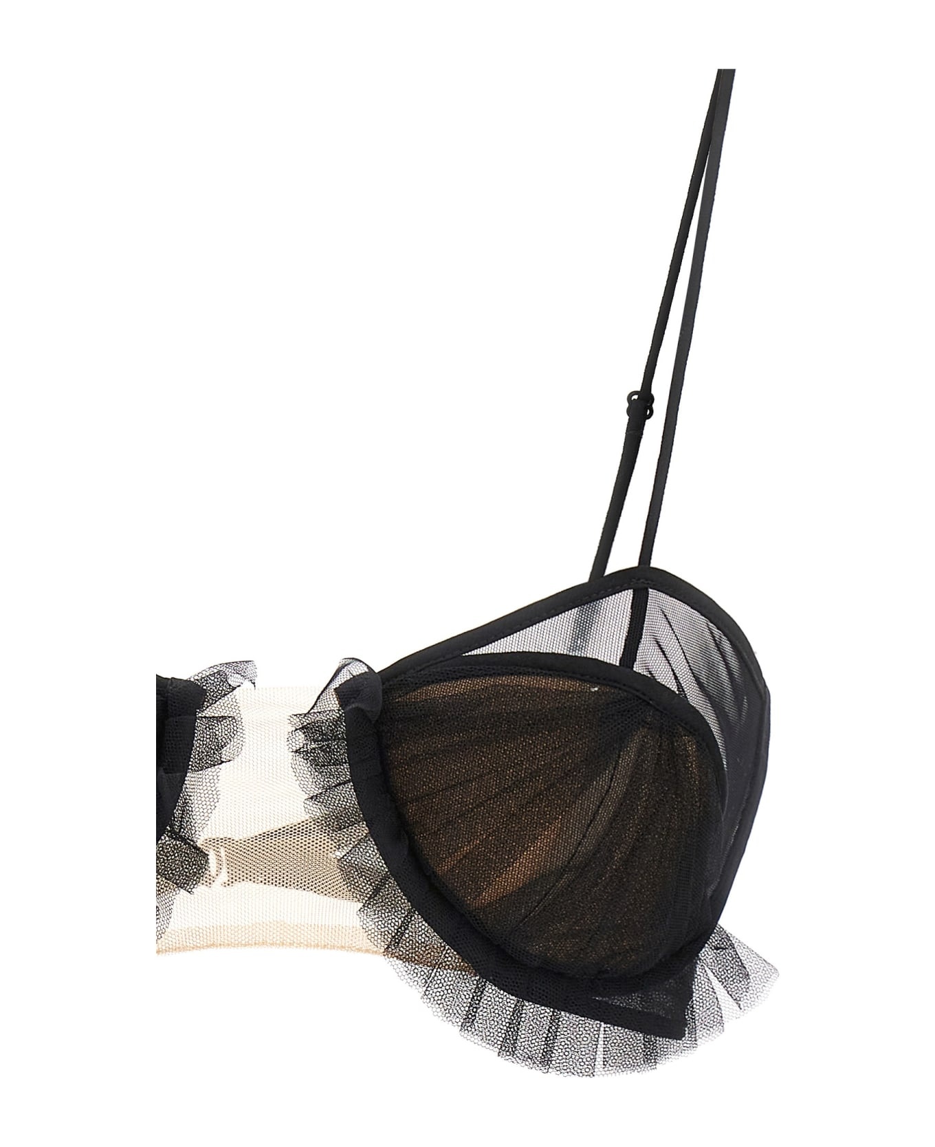 インナー・ルームウェアその他 Nensi Dojaka 'Exploding Flower' bra Exploding Flower tulle bra in black - Nensi Dojaka | Mytheresa