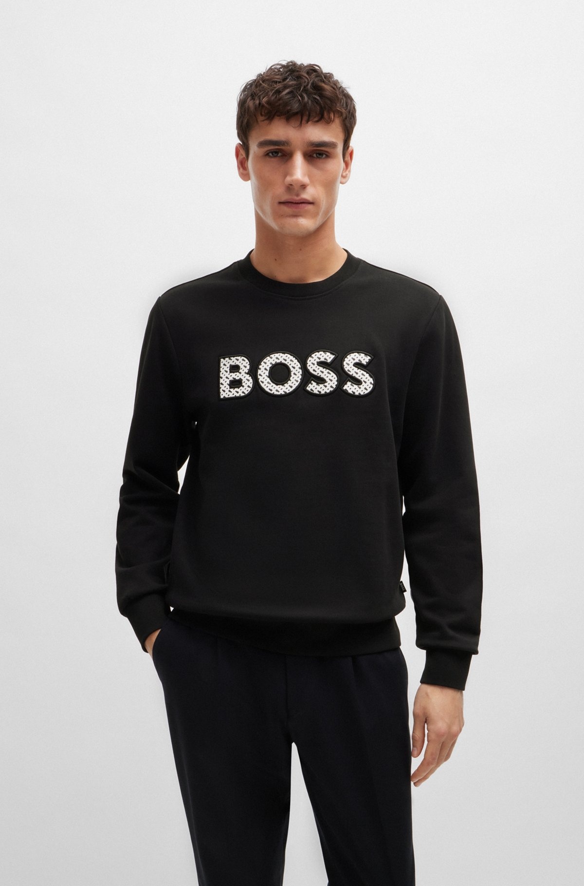 RELAXED-FIT COTTON-TERRY SWEATSHIRT WITH LOGO ARTWORK - 2
