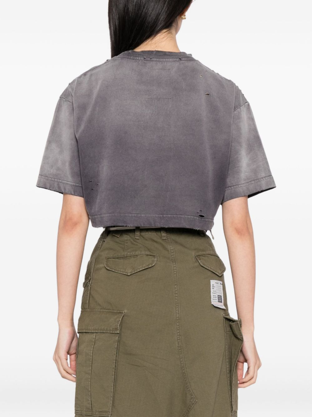 logo distressed T-shirt - 4