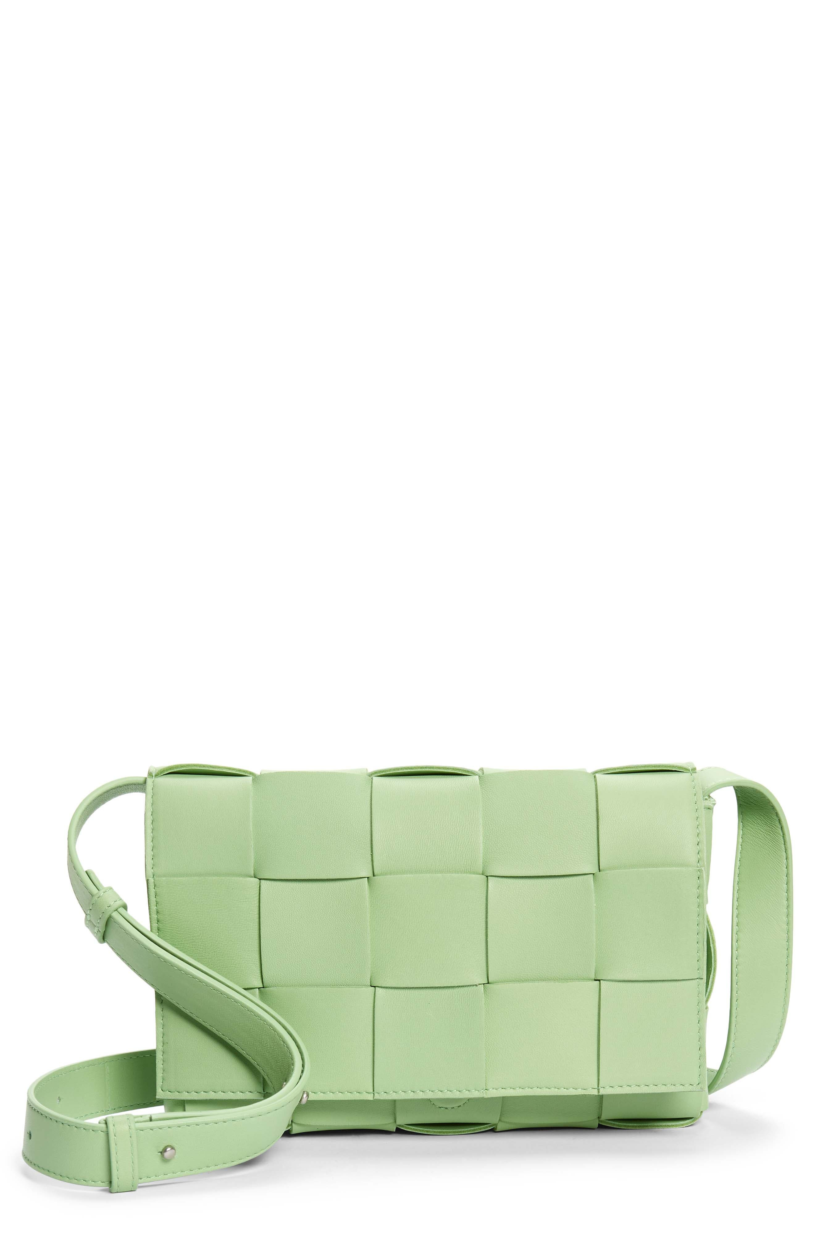 Intrecciato Leather Crossbody Bag - 1