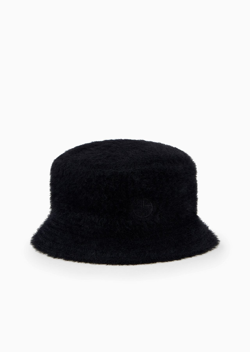 Faux-fur fabric cloche hat 1