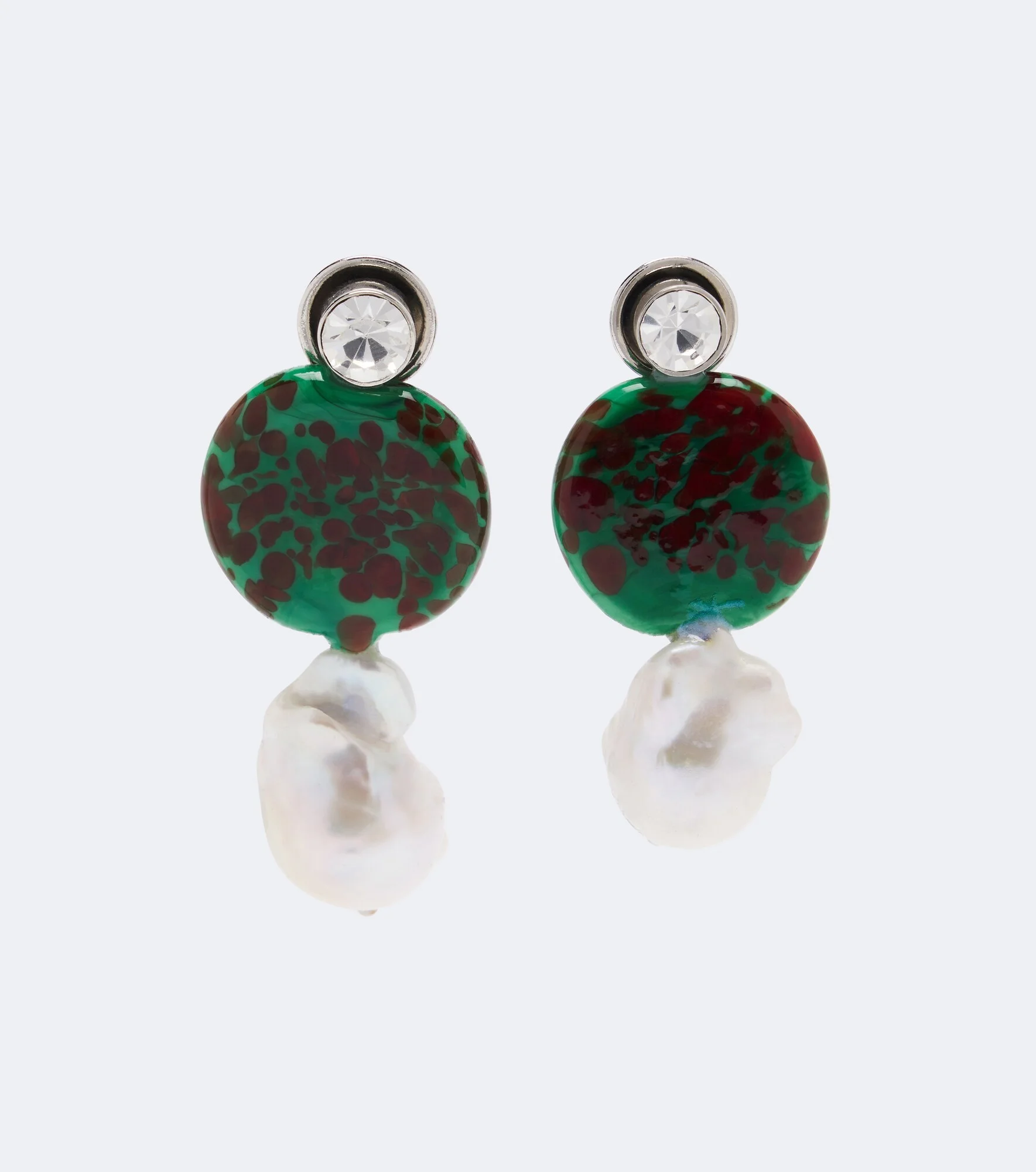 Embellished drop earrings - 1