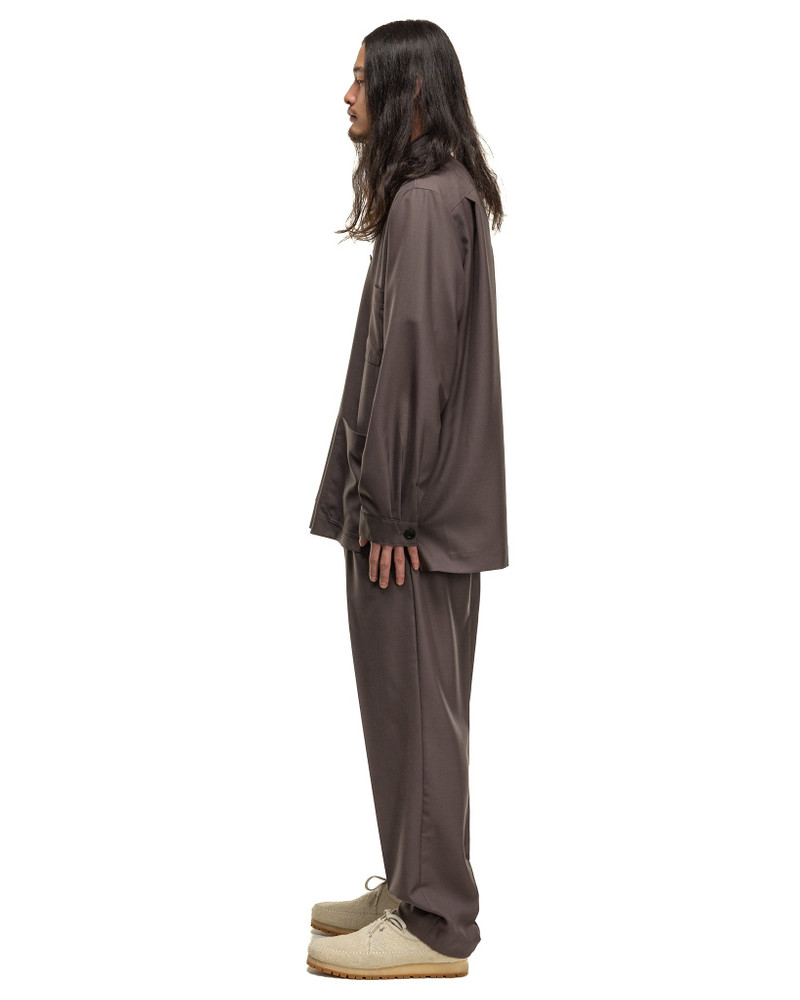 슬림 - Leg Pleated 컬러 블록 짠 Drawstring 바지 3