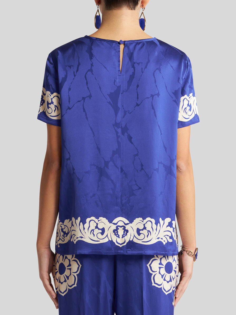 TOP WITH STENCIL FLORAL PRINT - 5