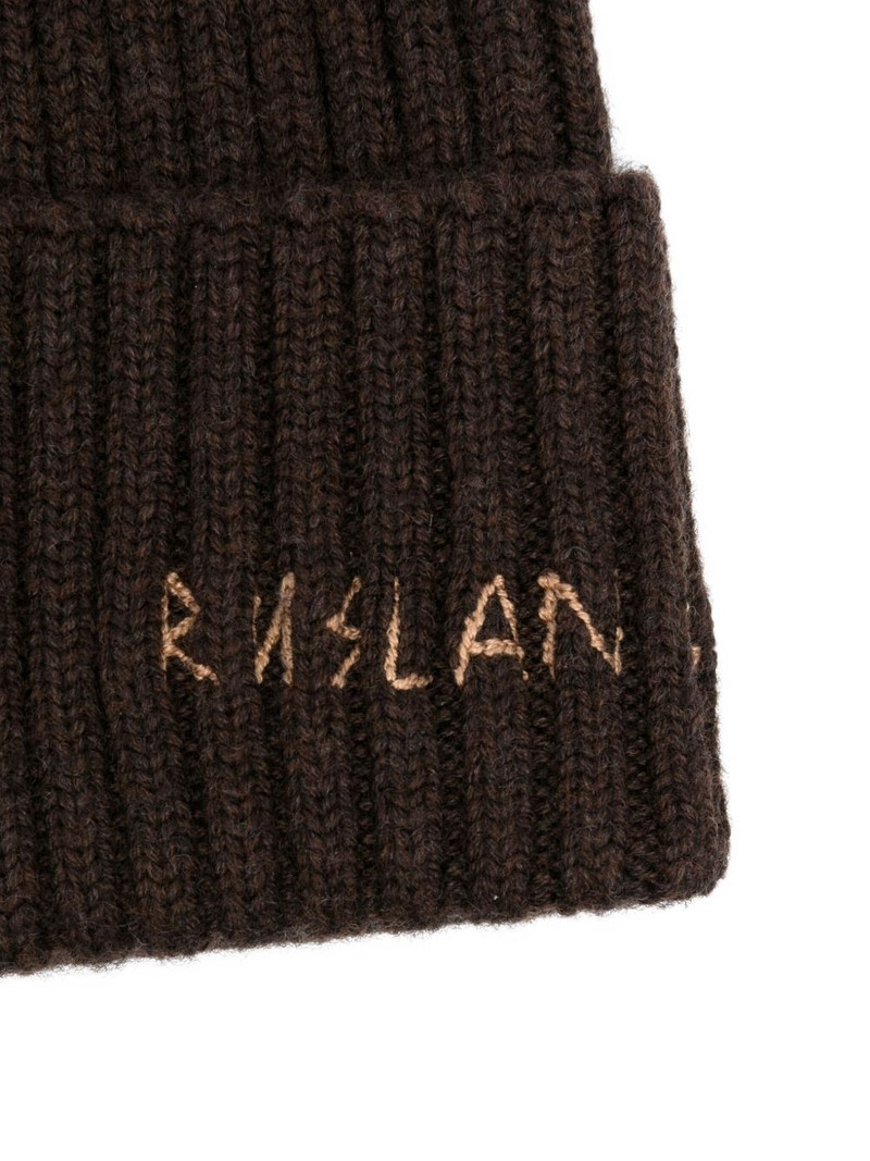 RUSLAN BAGINSKIY ribbed-knit hat outlook
