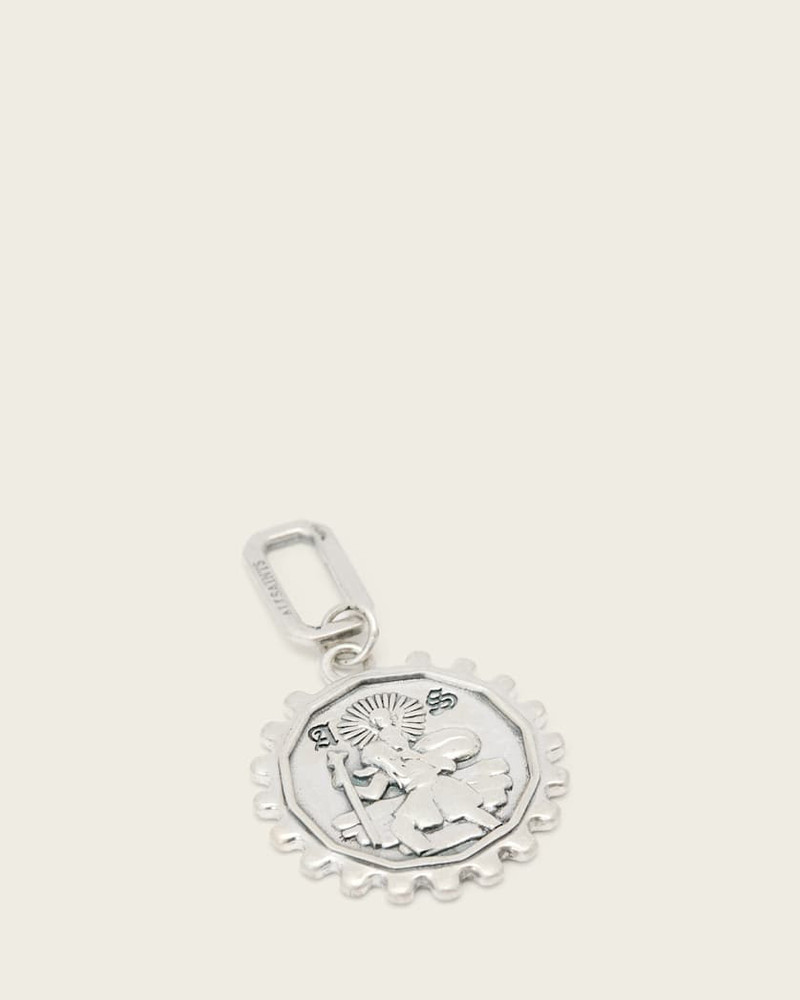 LARGE COIN STERLING SILVER PENDANT CHARM 1