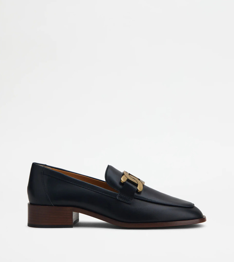 LOAFERS IN LEATHER - BLACK 1
