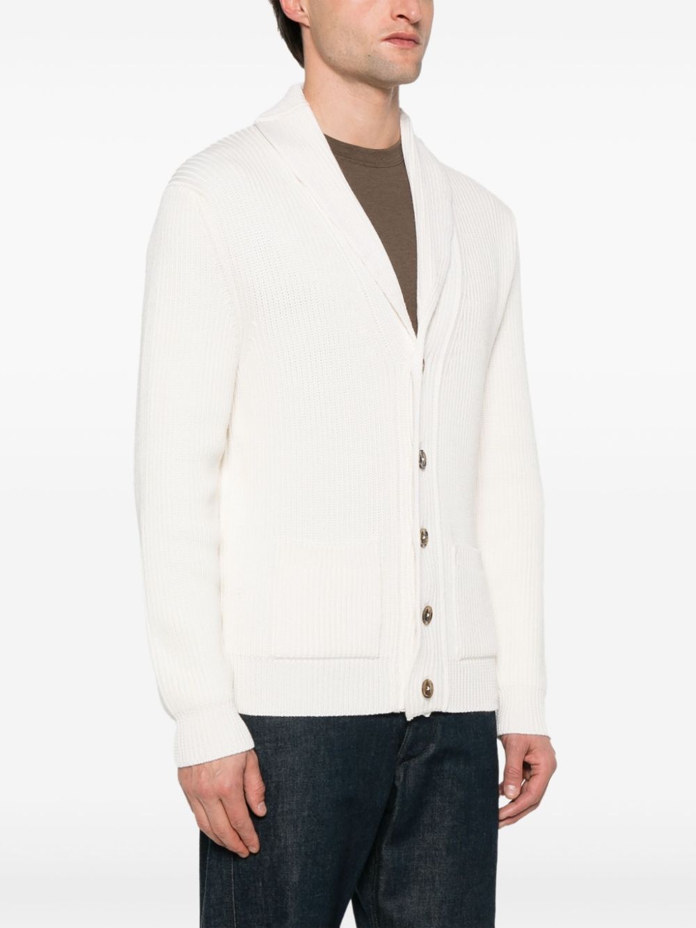 shawl-lapels cardigan - 3