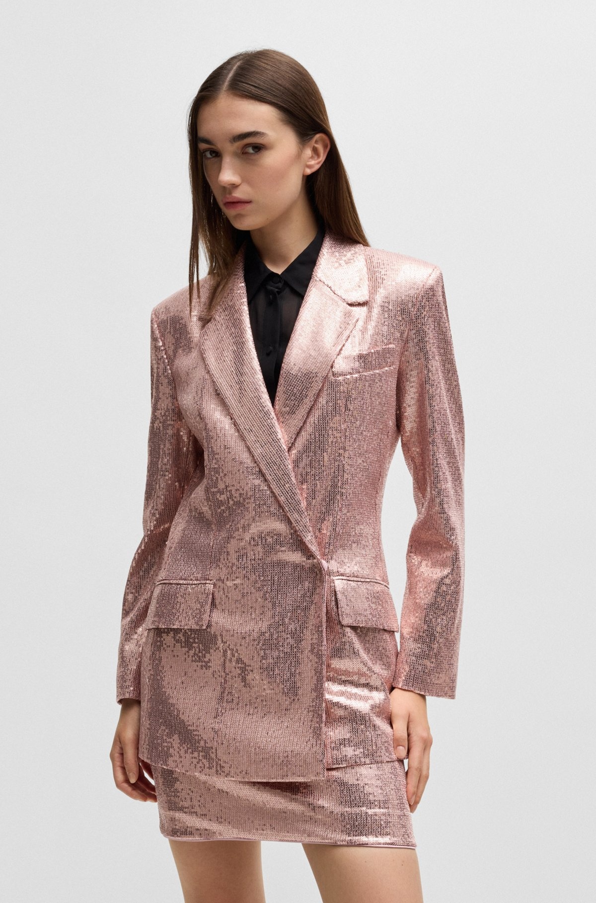 OVERSIZE-FIT SEQUINED JACKET - 2