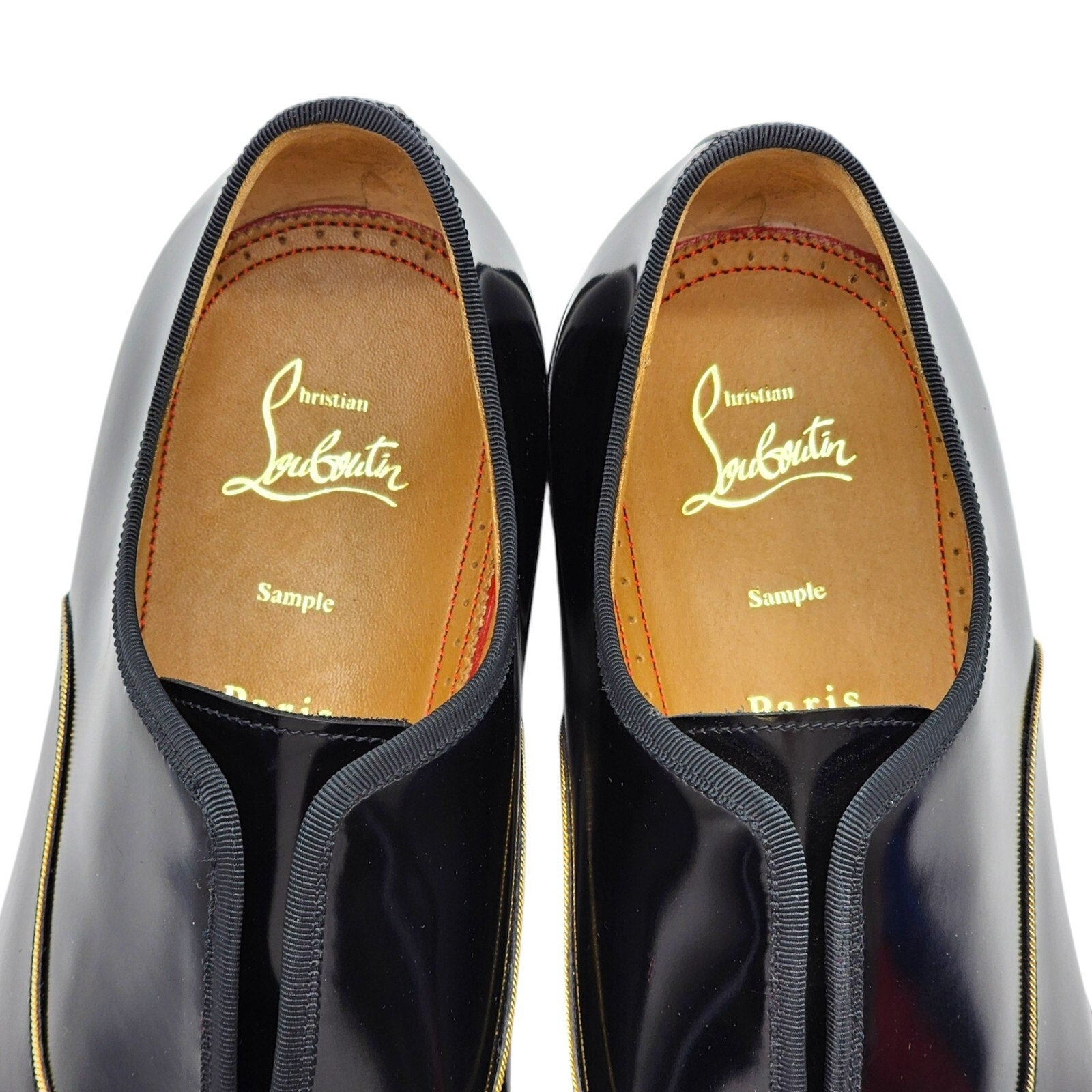 Christian Louboutin Alpha Male Patent Leather Oxford Shoes Black EU 42.5 US 9.5 - 5