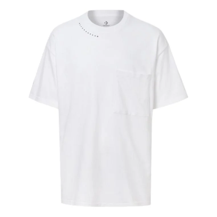 Converse FW20 Basic Round Neck Short Sleeve Couple Style 'White' 10021417-102 - 1