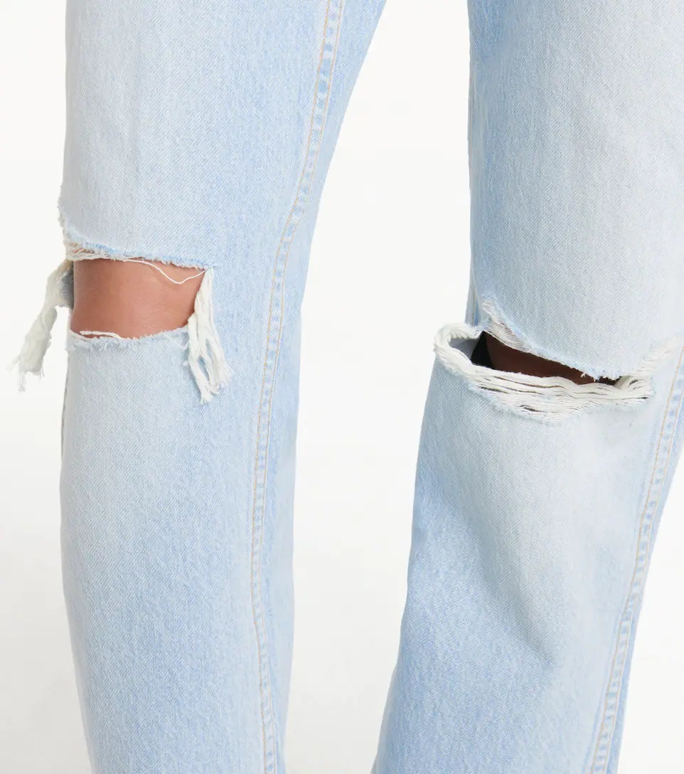 Loose high-rise straight jeans - 5