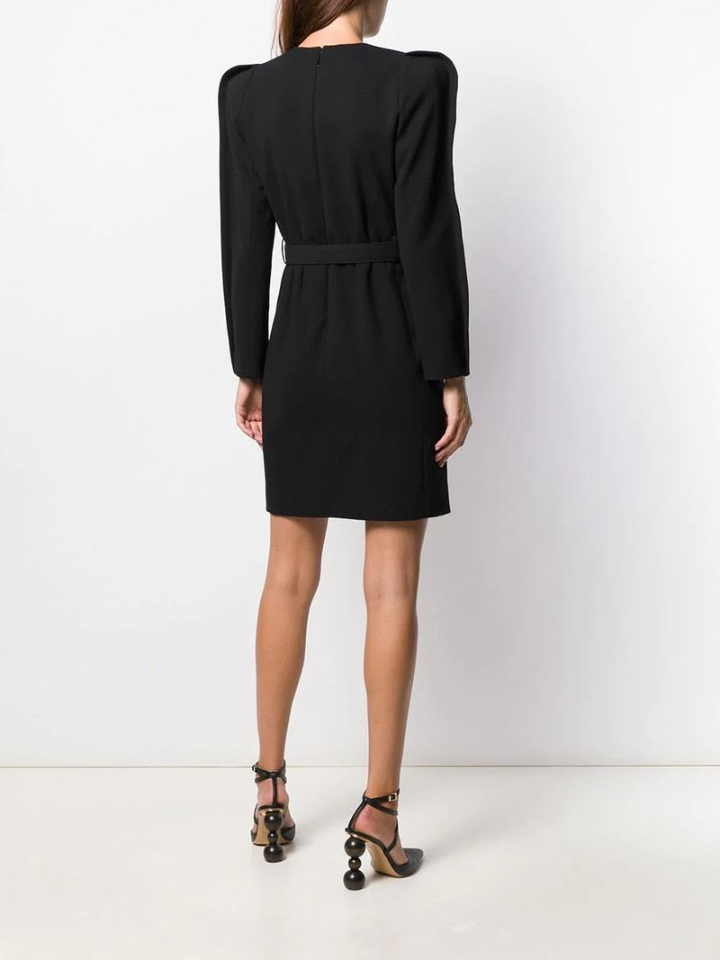 belted structured dress 4