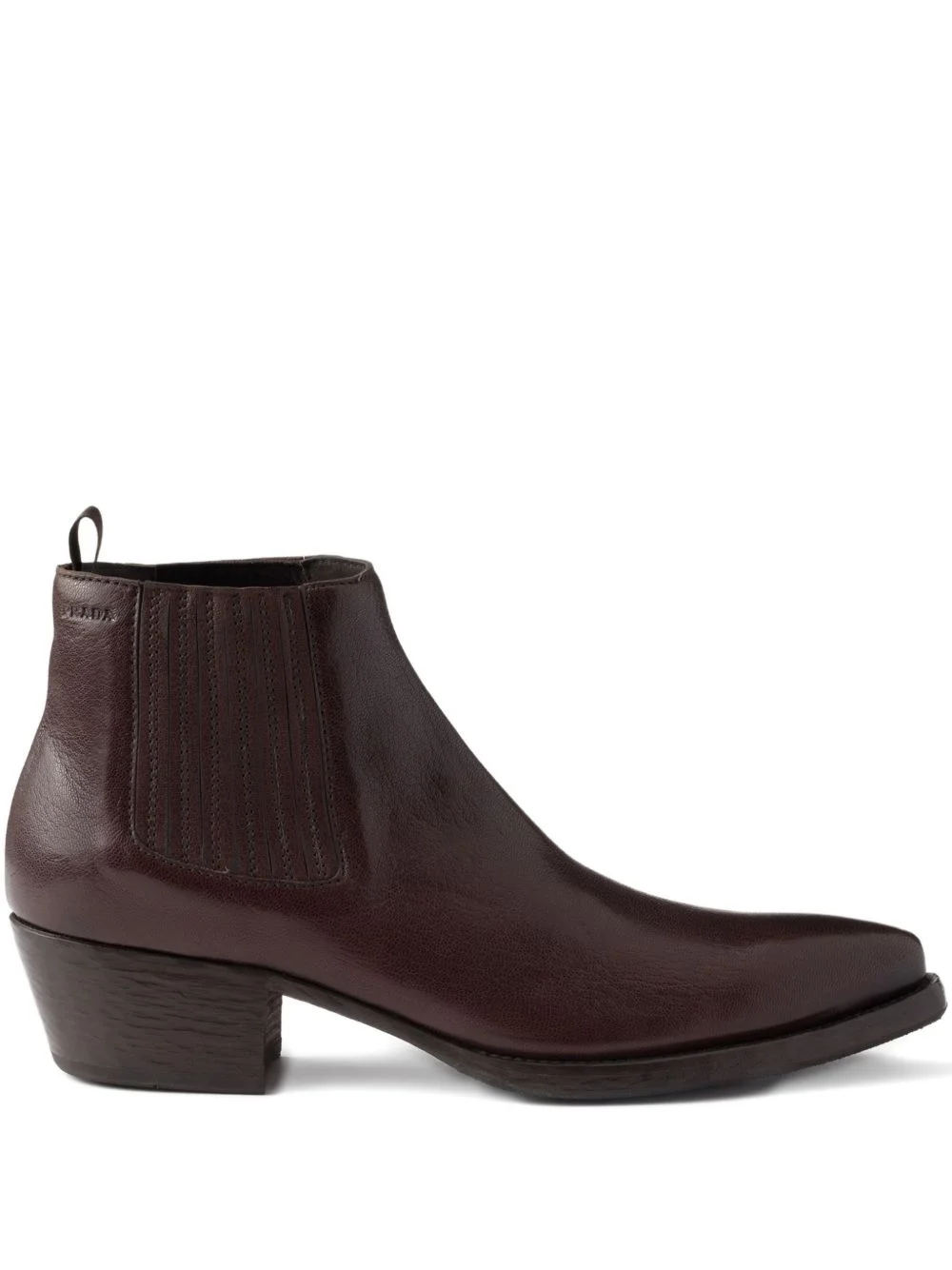 55mm gusset-detail leather Chelsea boots - 1