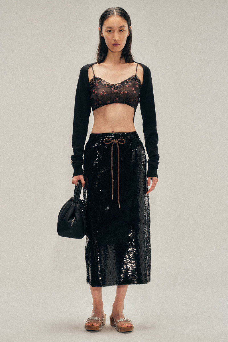 Mercerised Cutout Sleeve Jumper 1