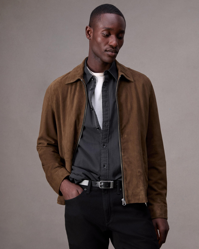 rag & bone Corey Slim Leather Belt outlook