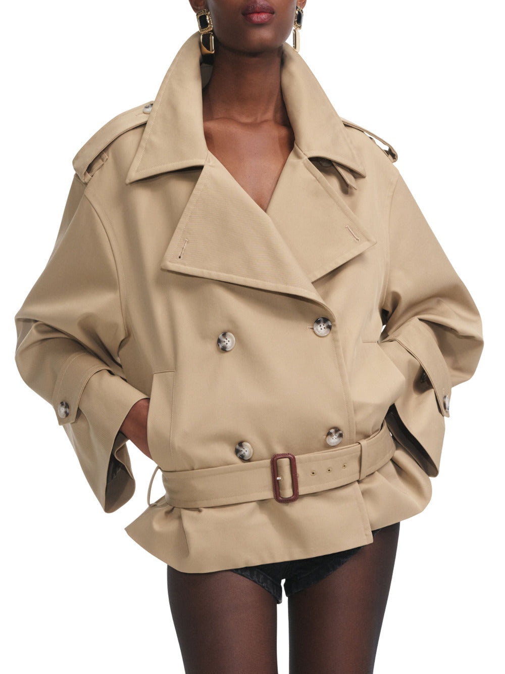 Beige Trench Coat - 5