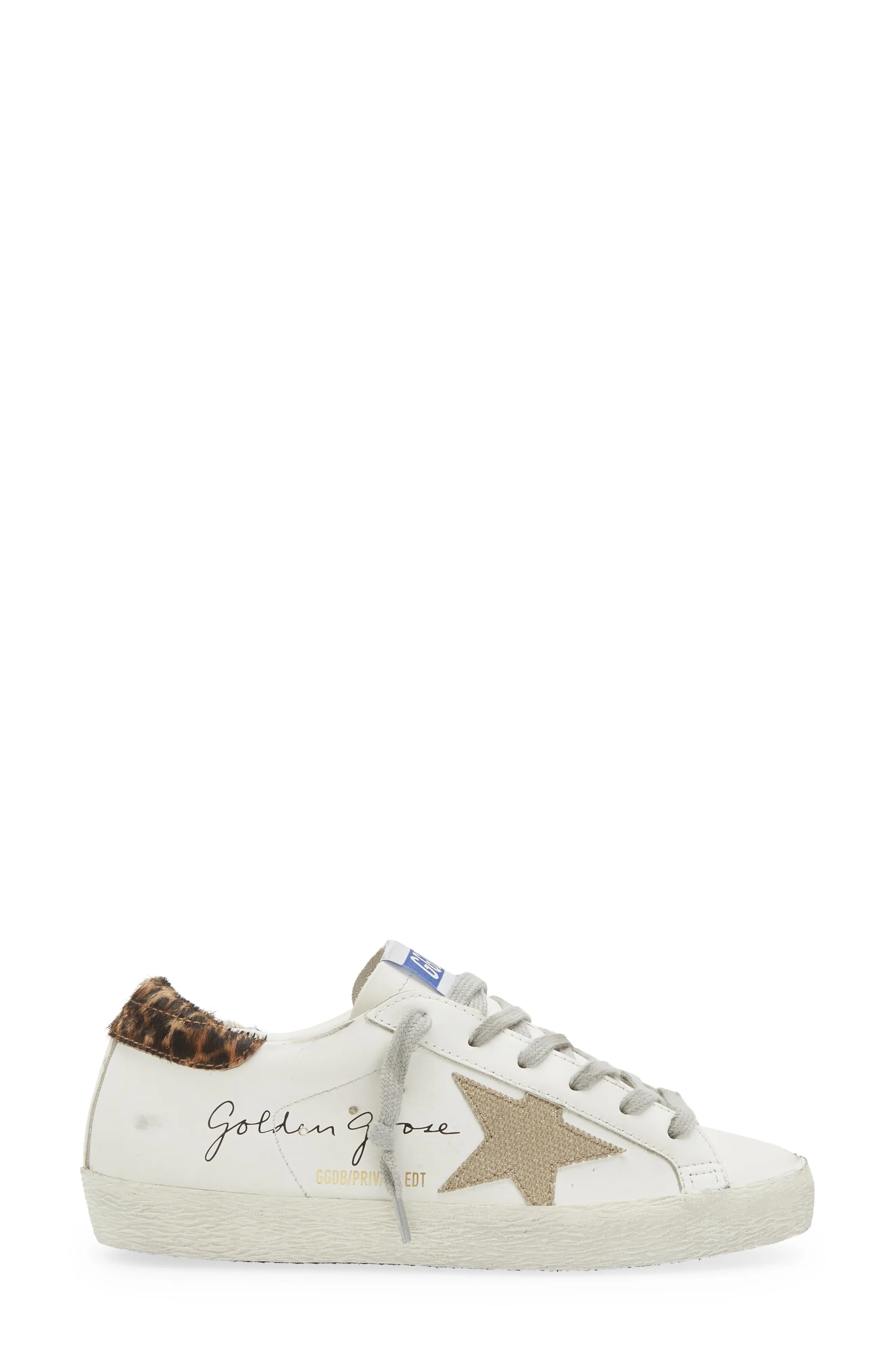 Super-Star Low Top Sneaker in White/Beige - 3