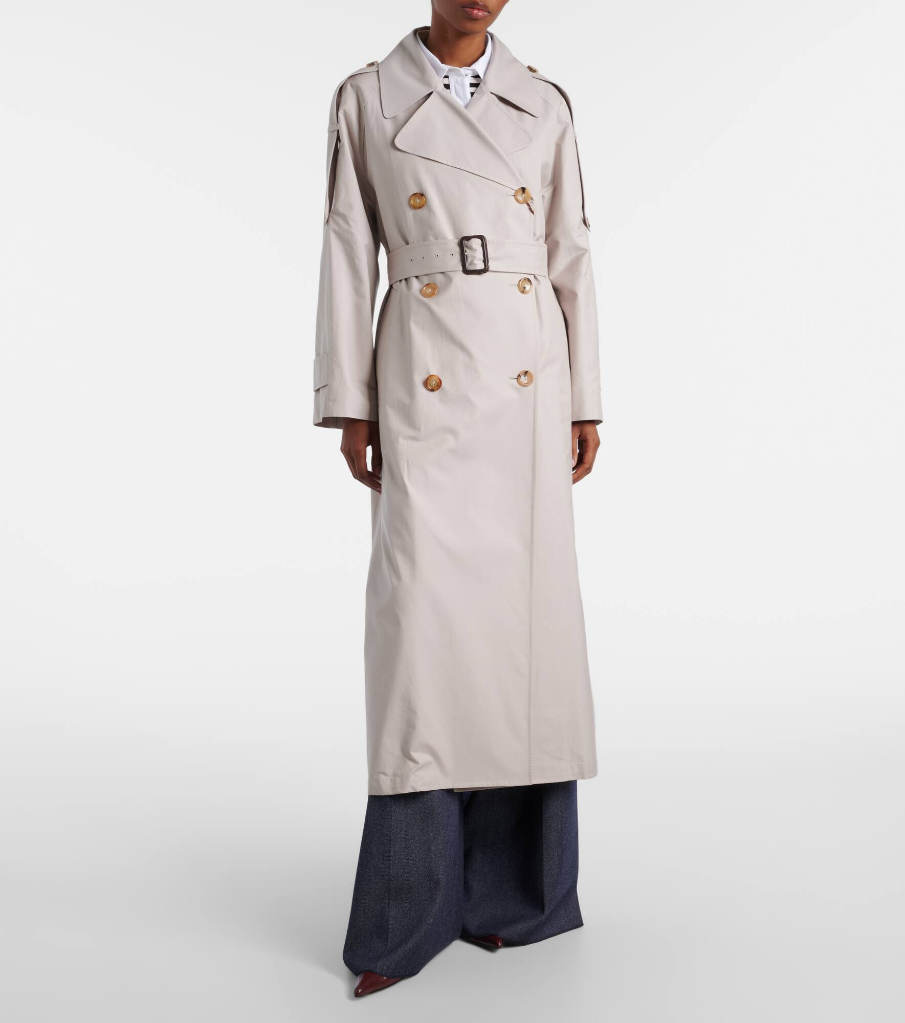 Felipe cotton-blend twill trench coat - 7