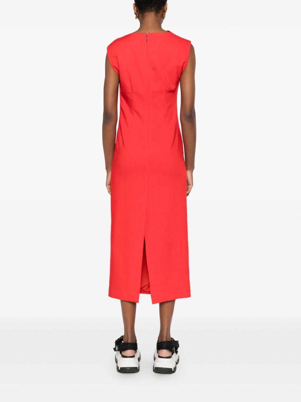 asymmetric midi dress - 4