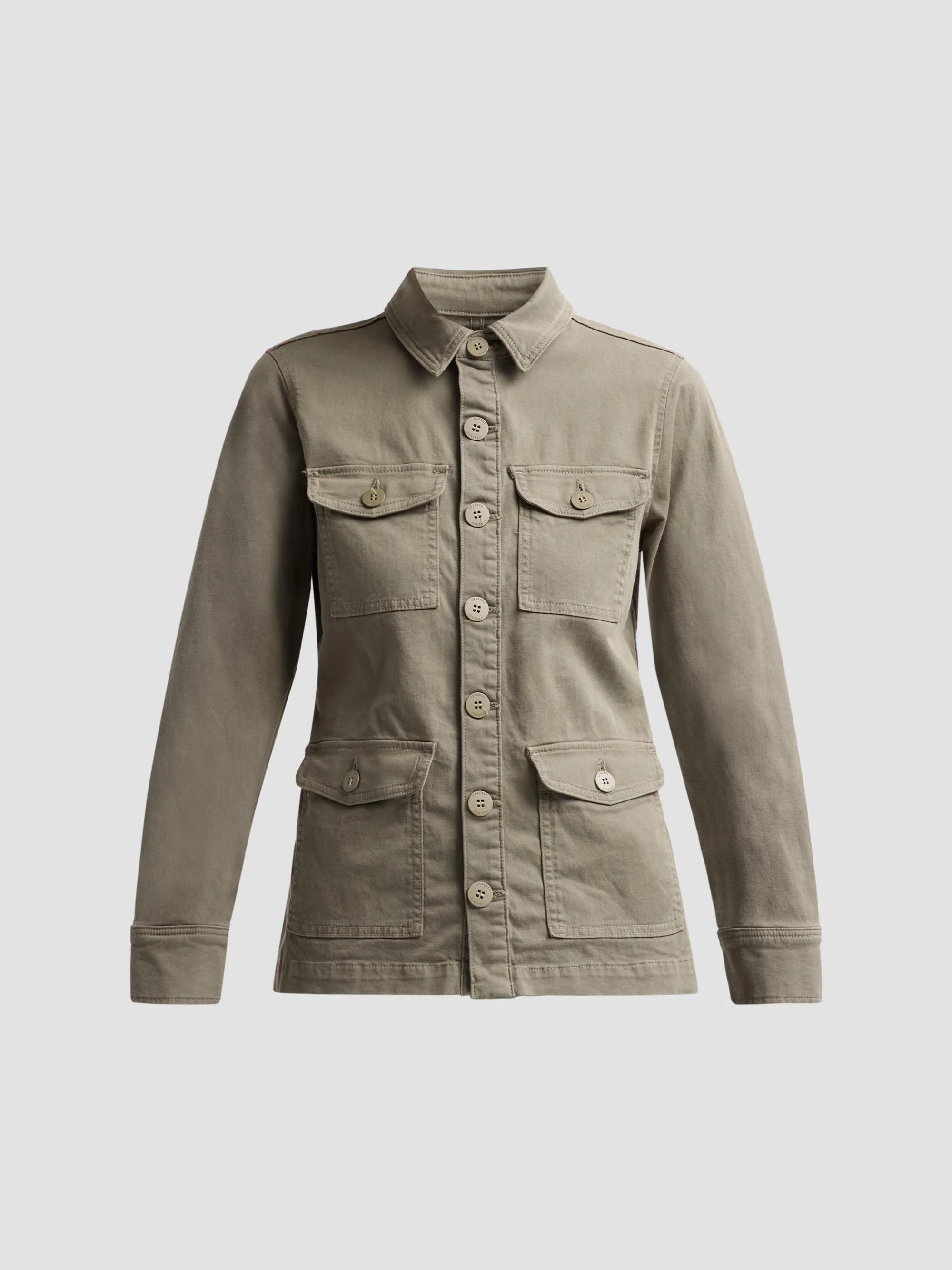 Women's Ramsey Utility Cotton Jacket - Smokey Olive - 1
