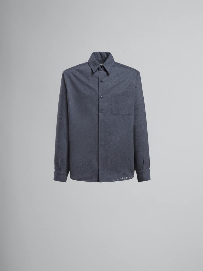 GREY RELAXED-FIT SHIRT 1